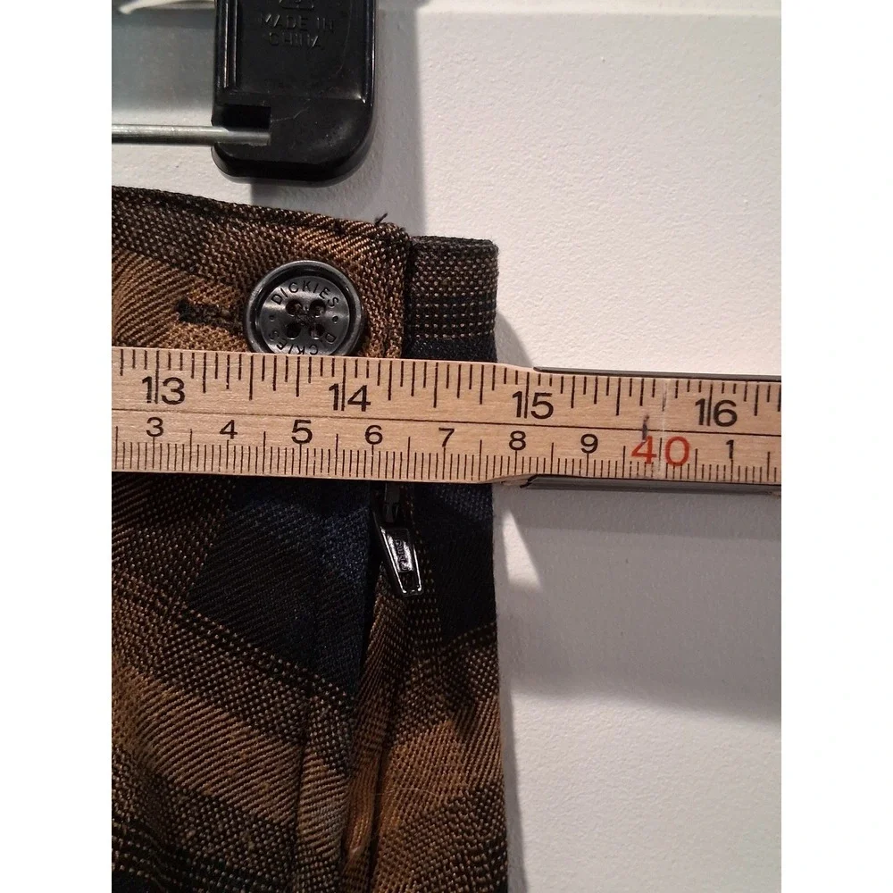 Dickies Size 9 Brown Plaid Pleated Mini Skirt Academic Grunge‎ Schoolgirl Style